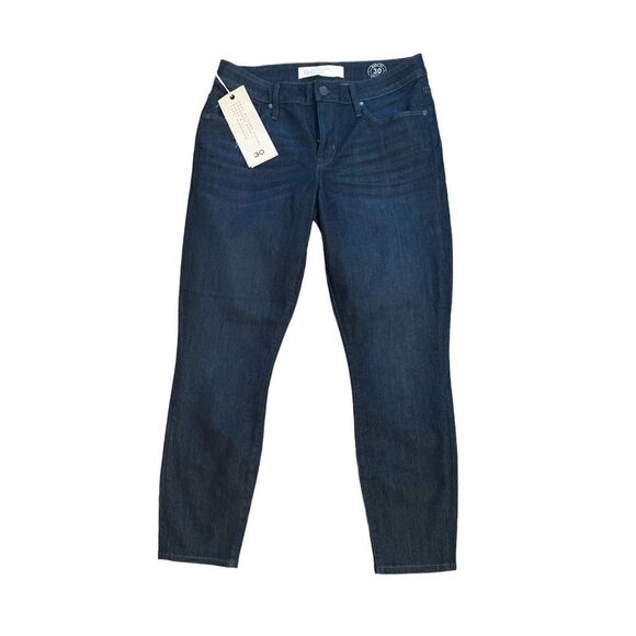 New Marc Jacobs Women's Kenmare Wash Mid Rise Lola Crop Denim Jeans Size 30 - Picture 2 of 10